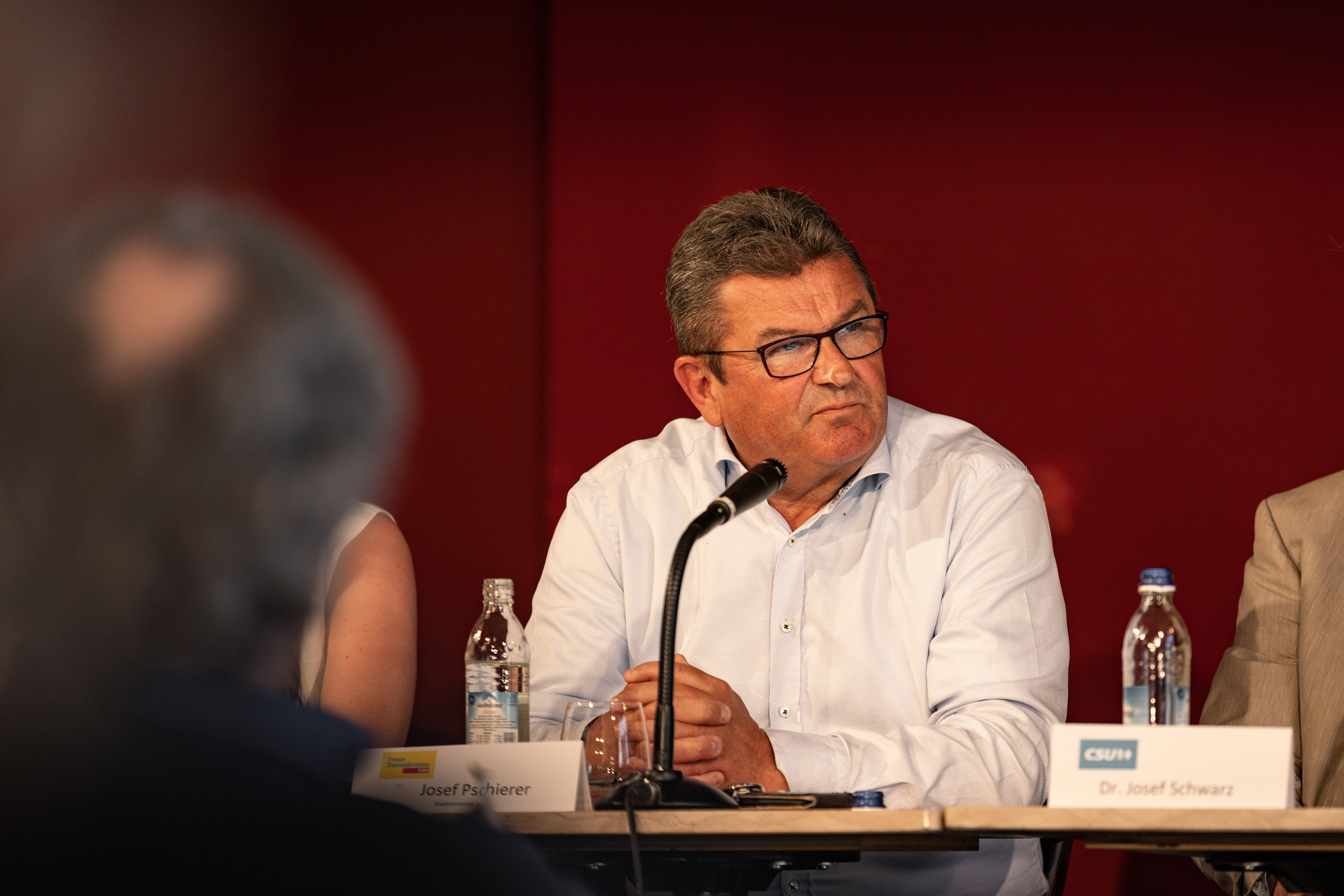 Franz Joseph Pschierer (MdL) bei der Podiumsdiskussion in Memmingen
