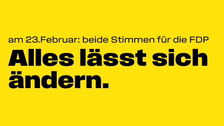 FDP Memmingen wirbt um Deine beiden Stimmen für die FDP