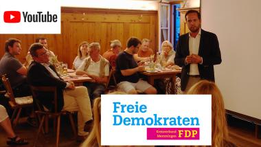 Franz Josef Pschierer und Martin Hagen im Wahlkampf in Memmingen und Bad Wörishofen