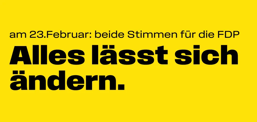 FDP Memmingen wirbt um Deine beiden Stimmen für die FDP